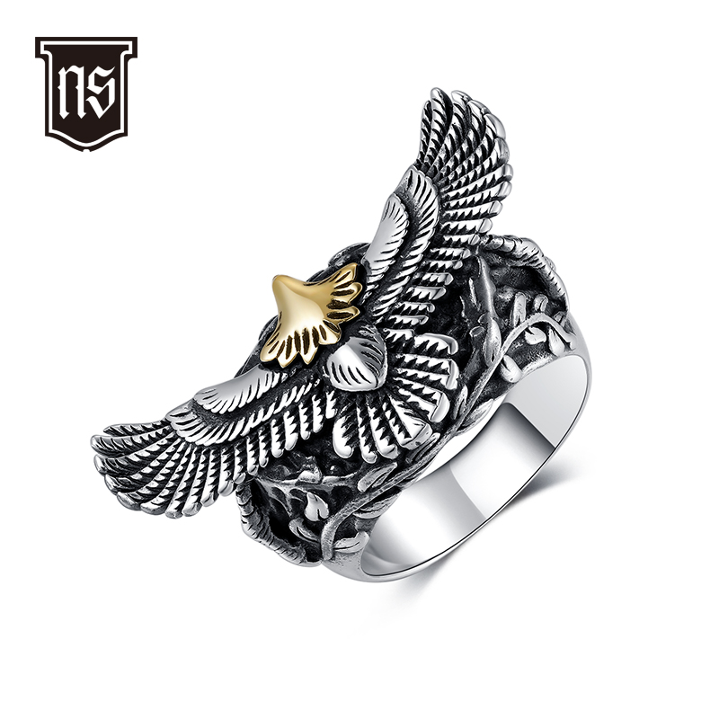 小号鹰合金戒指