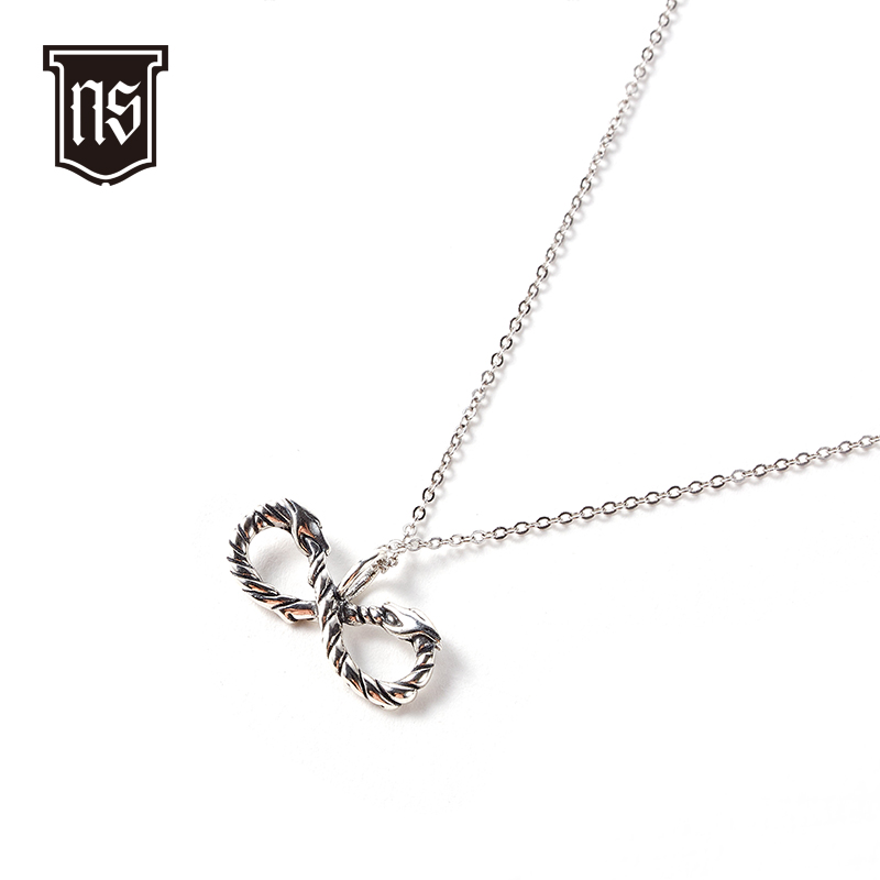 双龙头麻花吊坠