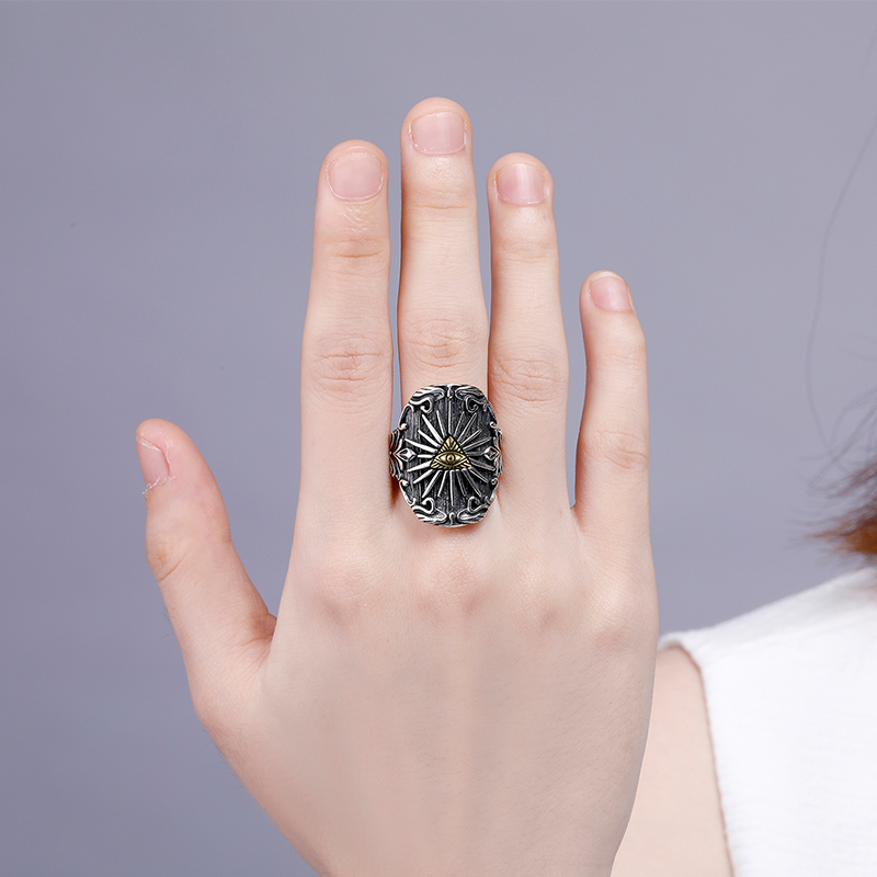 上帝之眼盾牌戒指