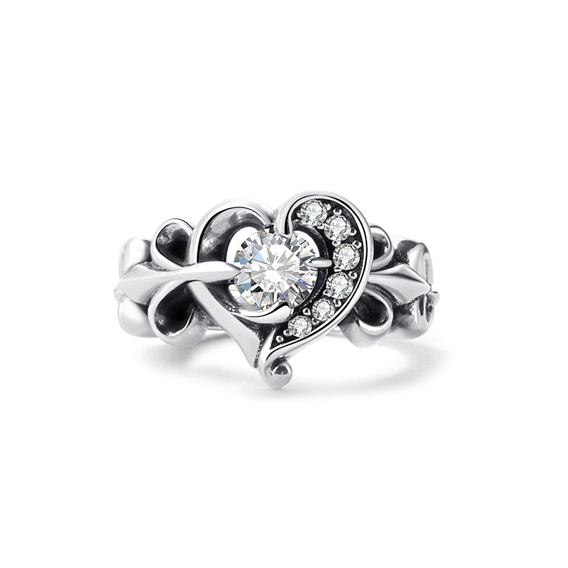 花式心形锆石戒指