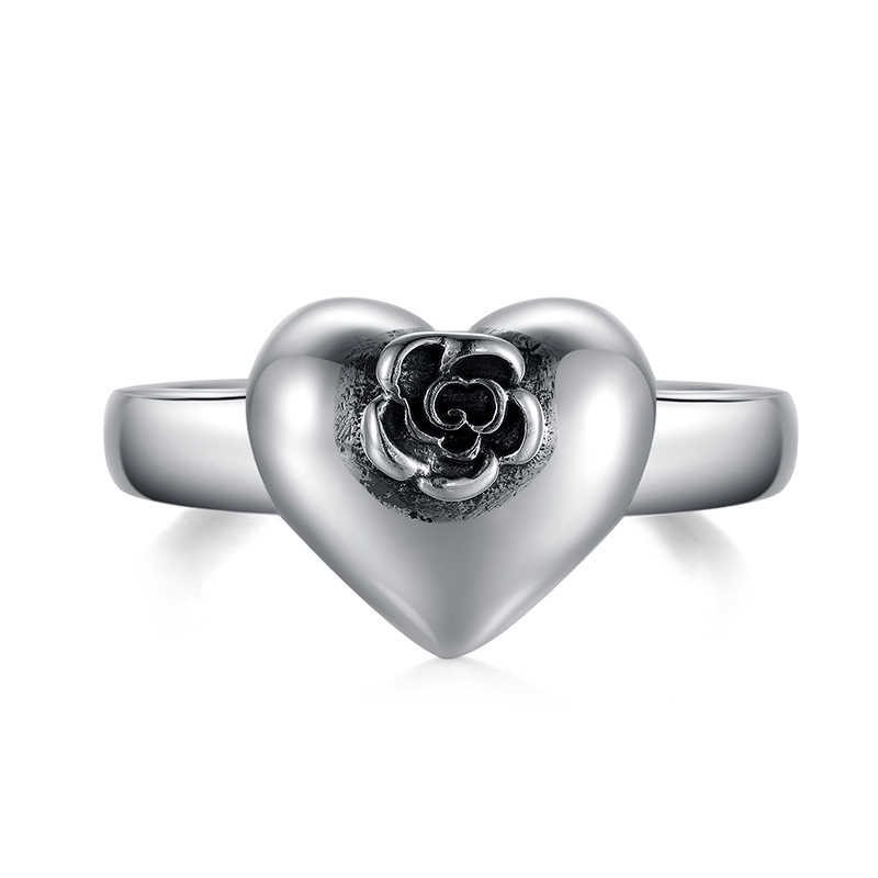 爱心玫瑰戒指