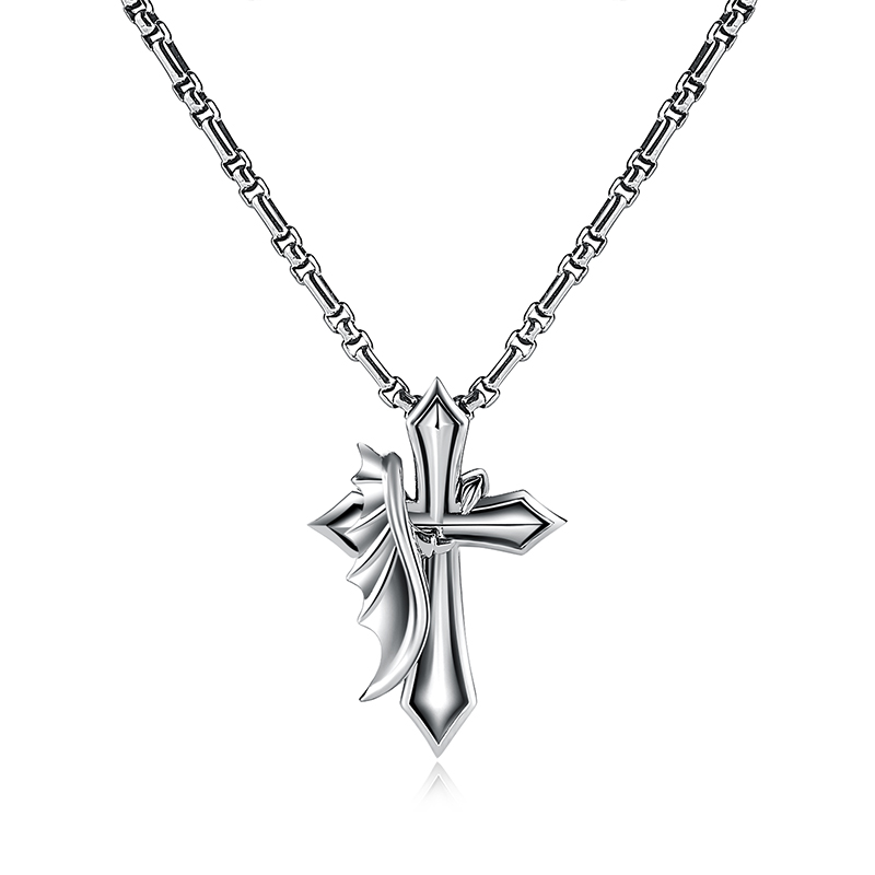 大号十字架翅膀吊坠